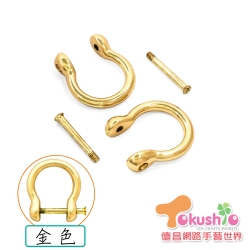 20mm葫蘆型吊耳-金色2入